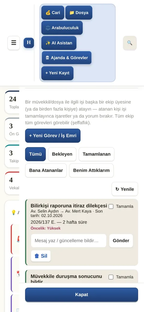 Telefonda İş emri